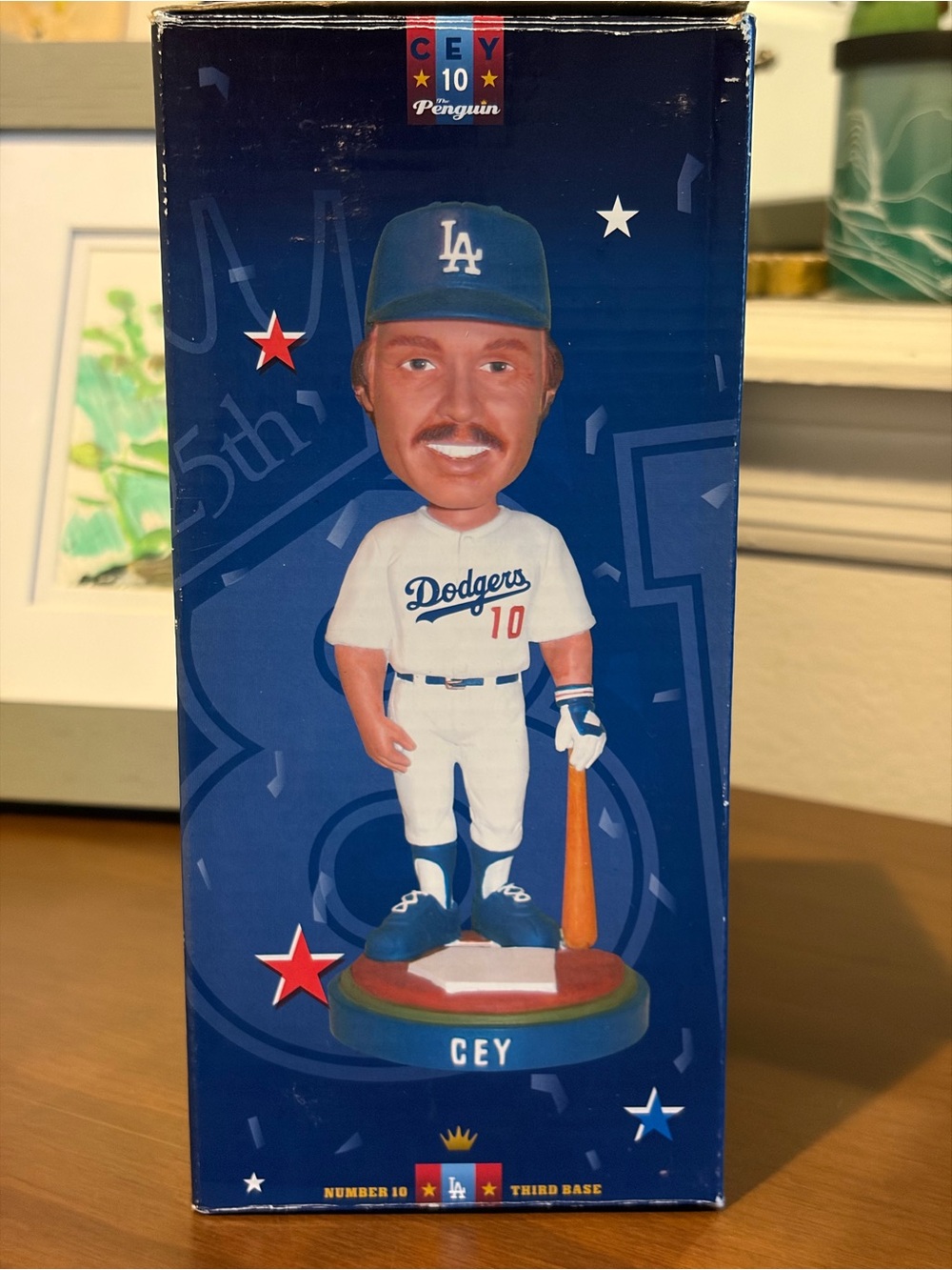 Ron Cey Dodgers 1981 World Series Commemorative SGA Bobblehead Box